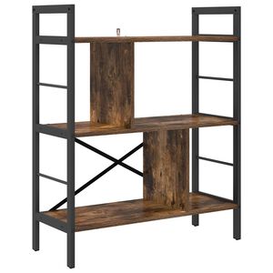 vidaXL Рафт за книги 5 нива 75 x 30 x 91 см Инженерна дървесина