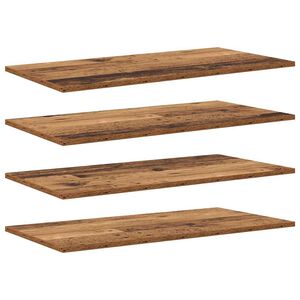 vidaXL Етажерка Борд 3 нива 4 бр. 80 x 40 x 1,5 cm Инженерна дървесина
