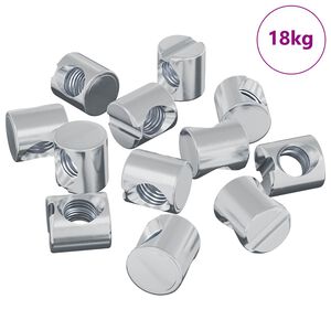 vidaXL Винтови гайки 4500 pcs M6 x 12 мм (Диаметър на резбата x В)