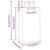 vidaXL Хартиени торбички 250 бр с дръжки кафяви 21x11x36 см
