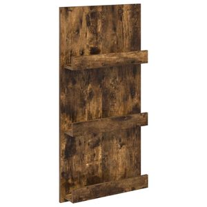 vidaXL Етажерка за списания с рафт Димян дъб 51 x 11 x 102 см