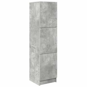 vidaXL Висок шкаф Циментено сиво 31.5 x 32 x 122.5 см