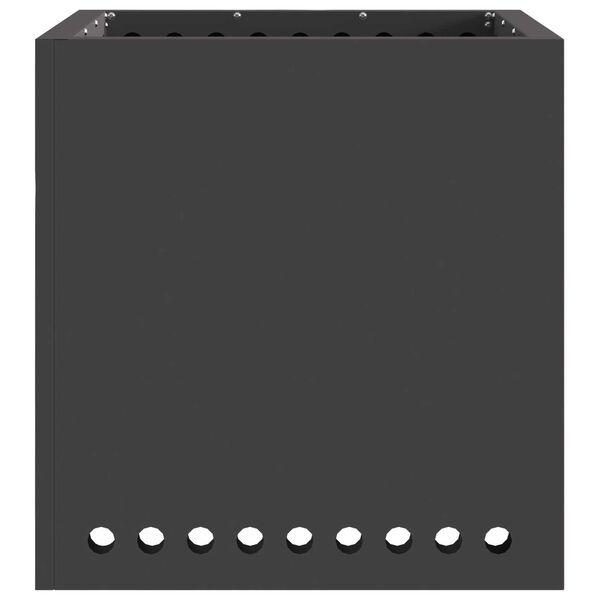 vidaXL Бездимна камина Черно 48 x 48 x 50 см Стомана