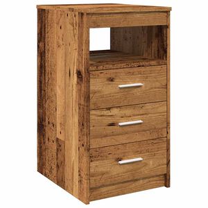 vidaXL Шкаф с чекмеджета от старо дърво 40x50x76cm Инженерна дървесина