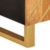 vidaXL ТВ шкаф, кафяво и черно, 105x33,5x46 см, масивно мангово дърво