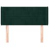 vidaXL Горна табла за легло, тъмнозелена, 83x16x78/88 см, кадифе