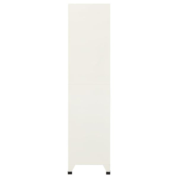 vidaXL Заключващ се шкаф, сиво и синьо, 90x45x180 см, стомана