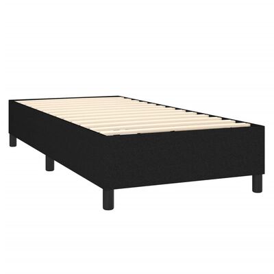 vidaXL Рамка за легло черна 90x200 см плат