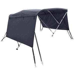 vidaXL Тента за лодка с 3 дъги странични стени 183x(137-152)x137 см