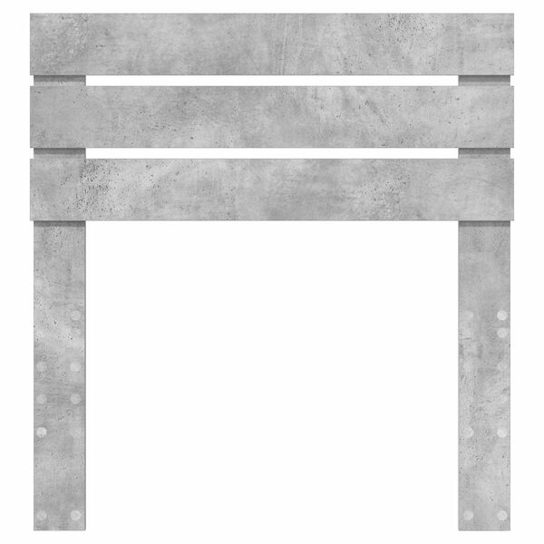 vidaXL Облегалка за глава Циментено сиво 90 cm Инженерно дърво