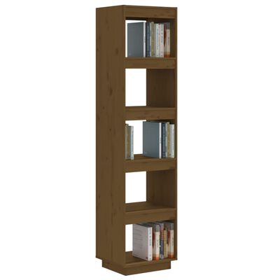 vidaXL Библиотека/разделител за стая, меденокафява, 40x35x167 см, бор