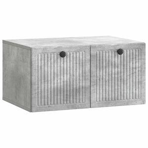 vidaXL Стенно монтиран ТВ шкаф Бетонно сиво 59,5 x 41 x 30 см