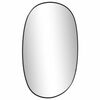 vidaXL Стенно огледало черно 50x35 см