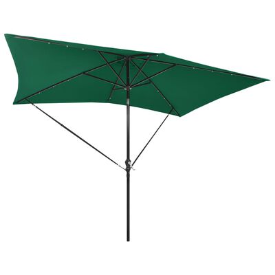 vidaXL Комплект защитни ленти срещу вятър за чадър, черен полипропилен