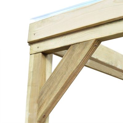 vidaXL Дървен градински навес за съхранение на дърва за огрев, 2x2x2 м
