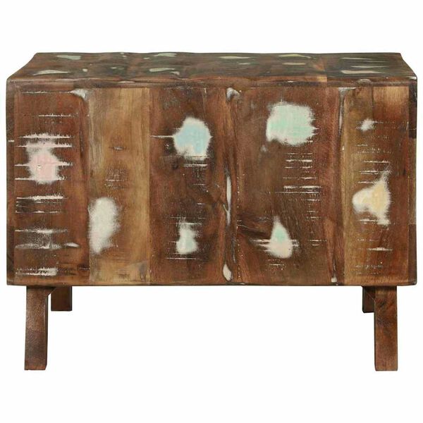 vidaXL Масичка за кафе 50 x 50 x 35 cm Солидно възстановено дърво