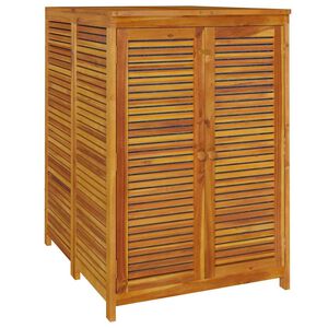 vidaXL Градинска кутия за съхранение 70x87x104 см акациево дърво масив