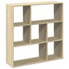 vidaXL Разделител за стая / библиотека, дъб сонома, 102x29x103,5 см