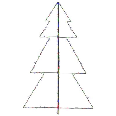 vidaXL Коледна елха конус, 200 LED, за закрито и открито, 98x150 см
