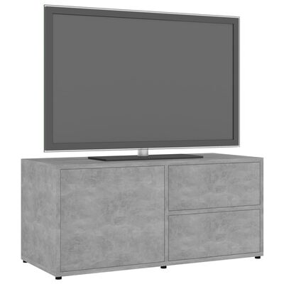 vidaXL ТВ шкаф, бетонно сив, 80x34x36 см, ПДЧ