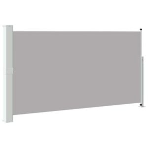 vidaXL Прибираща се странична тента, 160х300 см, сива