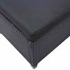 vidaXL Комплекти за външни мебели Черно полиратан