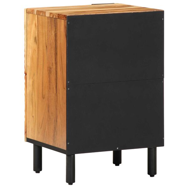 vidaXL Шкаф за мивка в баня Солидно акациево дърво Инженерно дърво