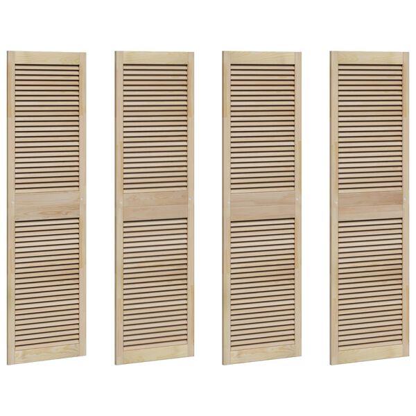 vidaXL Врата за шкаф с врата 4 pcs Естествен 140.5 x 2 x 59.5 см