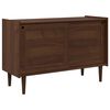 vidaXL Служебен шкаф BILBAO Тъмен карамел 114 x 45 x 75 см