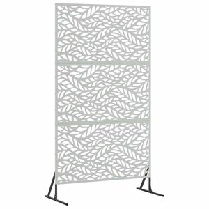 vidaXL Екран за уединение 100 x 50 x 180 см Поцинкована стомана