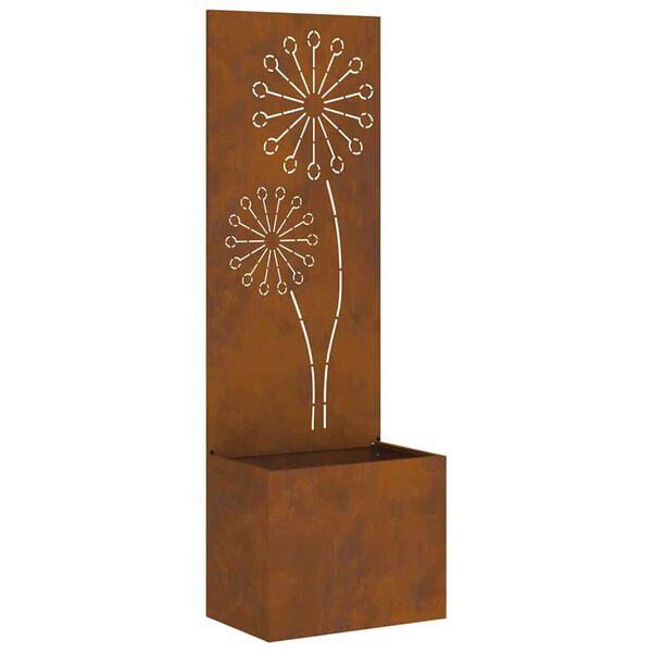 vidaXL Екран за градинска неприкосновеност Ръждясало 50 x 140 cm