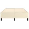 vidaXL Рамка за легло с пружини кремава,120x200 см, изкуствена кожа