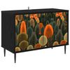 vidaXL ТВ шкаф ZAANDAM 69 x 33 x 50,5 см Черен дъб Инженерна дървесина