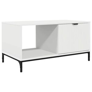 vidaXL Масичка за кафе Бяло 90 x 49 x 46 см Инженерна дървесина