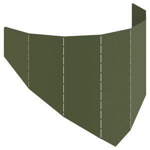 vidaXL Ограда за трева 100 x 45 cm Стомана Маслиненозелено