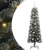 vidaXL С изкуствено коледно дърво с 150 LED светодиода Зелен 120 cm