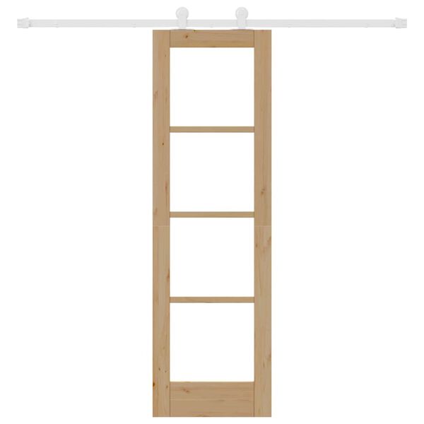 vidaXL Преплъзваща се врата ORKDAL Естествен 61 x 198,5 см