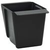 vidaXL Кутиите за цветя за евро палети 12 pcs Черно 14 x 9 x 9,5 см