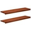 vidaXL Парапети за прозорци 2 бр. Кафяво 90 x 25 x 2 cm Солидно бук