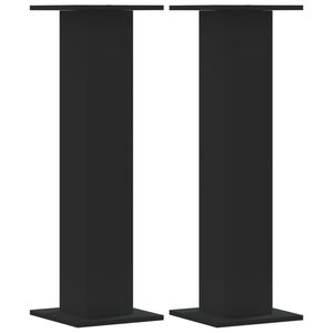 vidaXL Стойки за тонколони 2 бр черни 30x30x95 см инженерно дърво