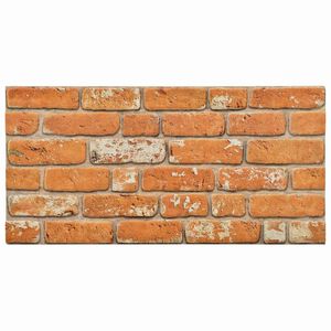 vidaXL Стенни панели 10 бр. 100 x 50 cm Тухла EPS пяна