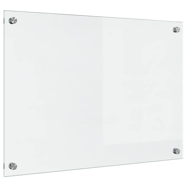 vidaXL Кухненски заден панел Прозрачен 70 x 50 cm закалено стъкло