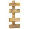 vidaXL Стенна поставка за списания, 30x11x72 см, масивно мангово дърво