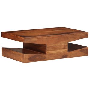 масичка за кафе vidaXL 90x60x30 cm масивна дървесина акация