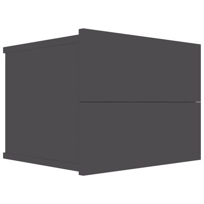vidaXL Нощни шкафчета, 2 бр, сиви, 40x30x30 см, ПДЧ
