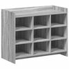 vidaXL Шкаф за обувки Сив Сонома 85 x 39,5 x 70 см Инженерна дървесина