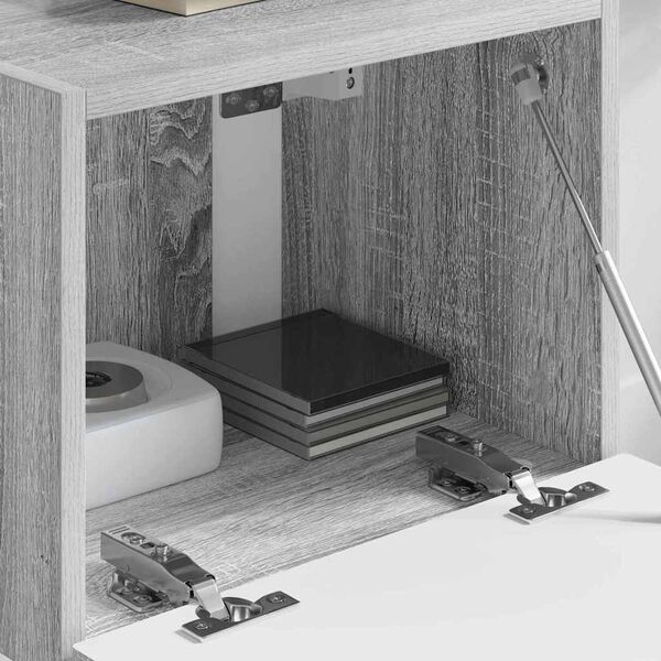 vidaXL TV стенен шкаф Сив Сонома 60 x 31 x 29.5 см Инженерно дърво