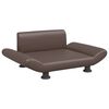 vidaXL Кучешко легло, кафяво, 70x45x28 см, изкуствена кожа