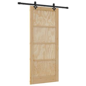 vidaXL Преплъзваща се врата ORKDAL Натурално 86 x 198,5 см