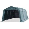 vidaXL Мобилен навес за животни PVC 550 г/м&sup2; 3,3x6,4 м тъмнозелен